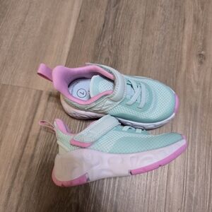 All In Motion Toddler Mint and Pink Slip On Sneakers - Size 7